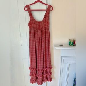 Free People Mid-Weight Dress with Ruffles! Size M